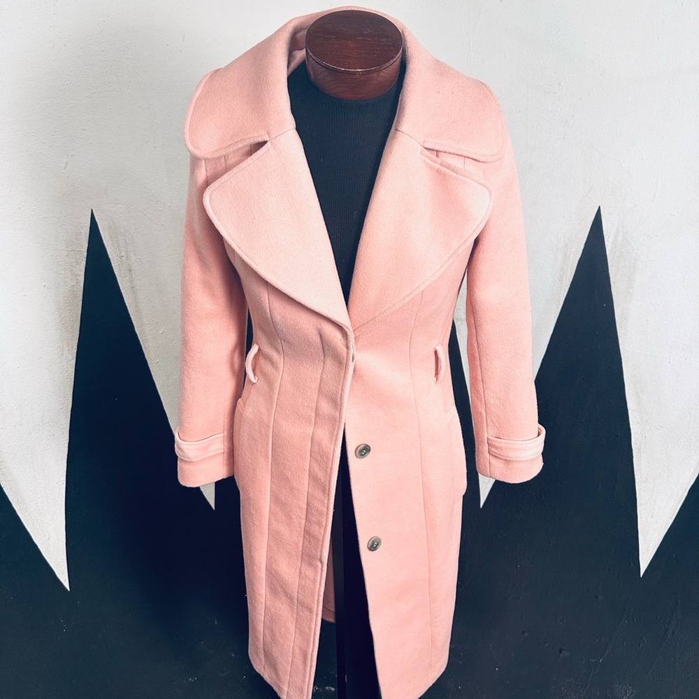 Yumi Kim Pink Trench Coat Tailored Silhouette